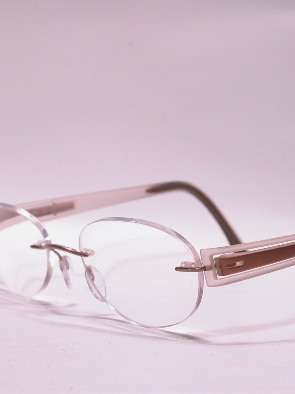 Silhouette Titan Frameless Frosted Light Weight Eyeglasses Made in Austria